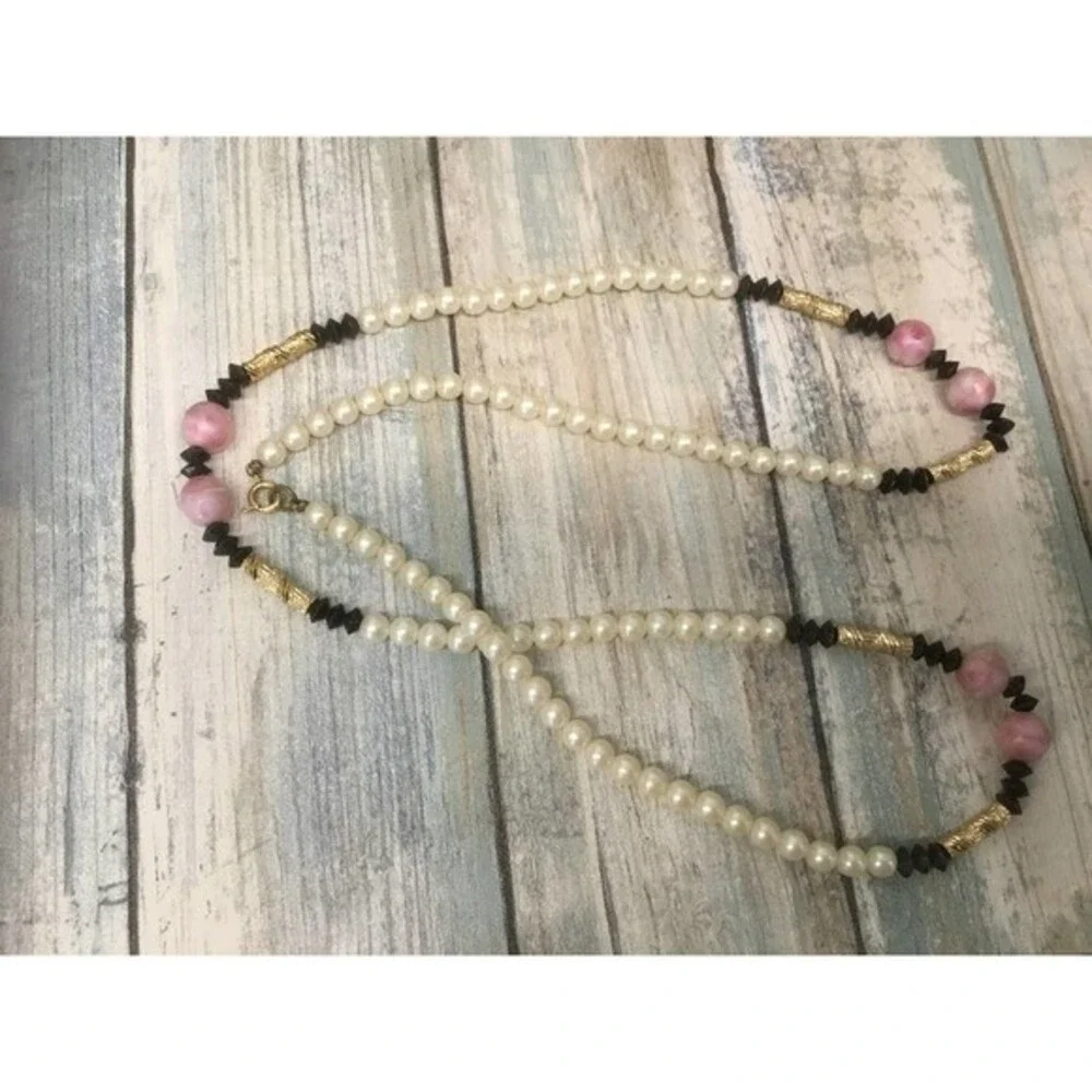 Pearl and Pink Necklace